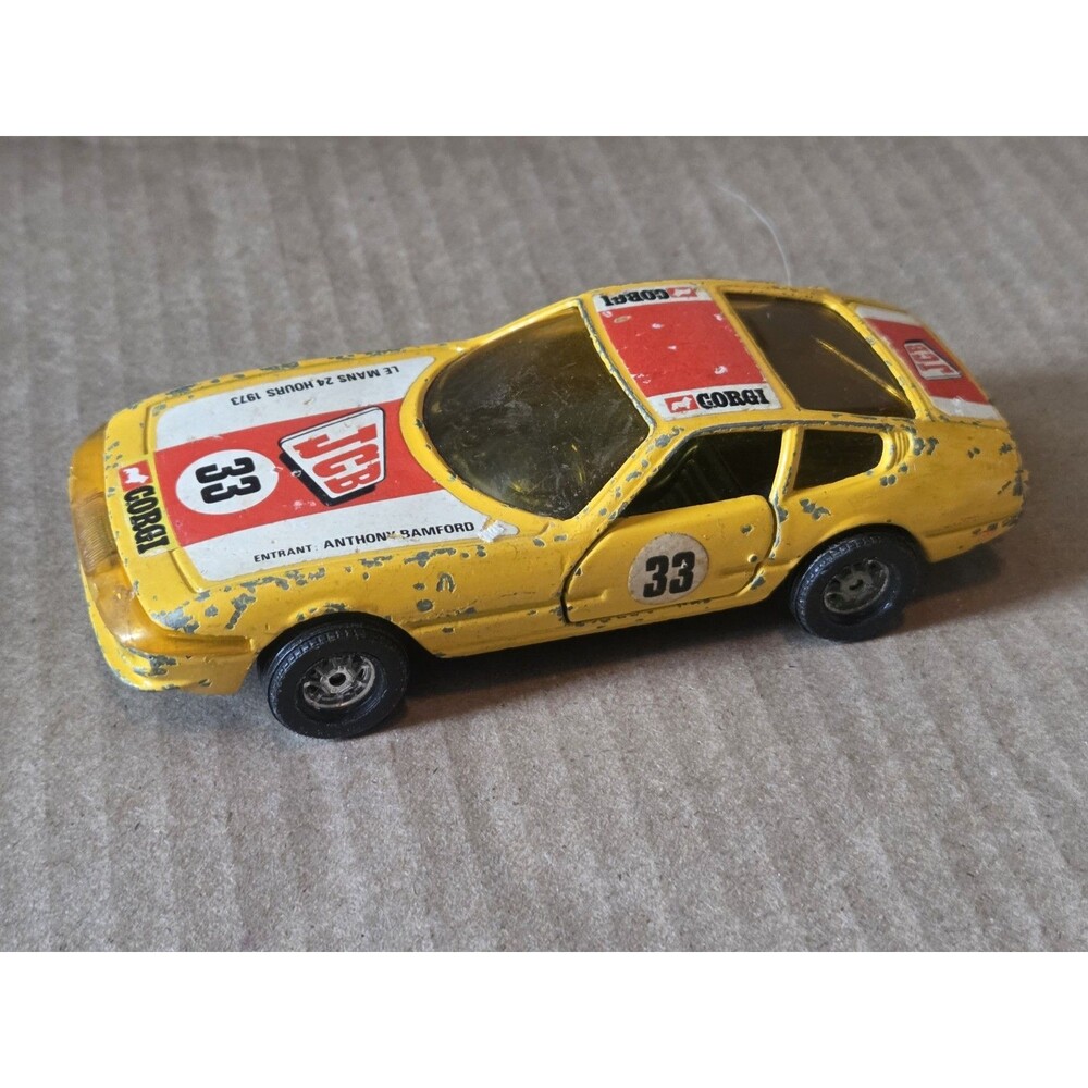 1973 Corgi No. 325 Ferrari Daytona 365 JCB/Corgi Le Mans 4.5” Length Vintage Toy